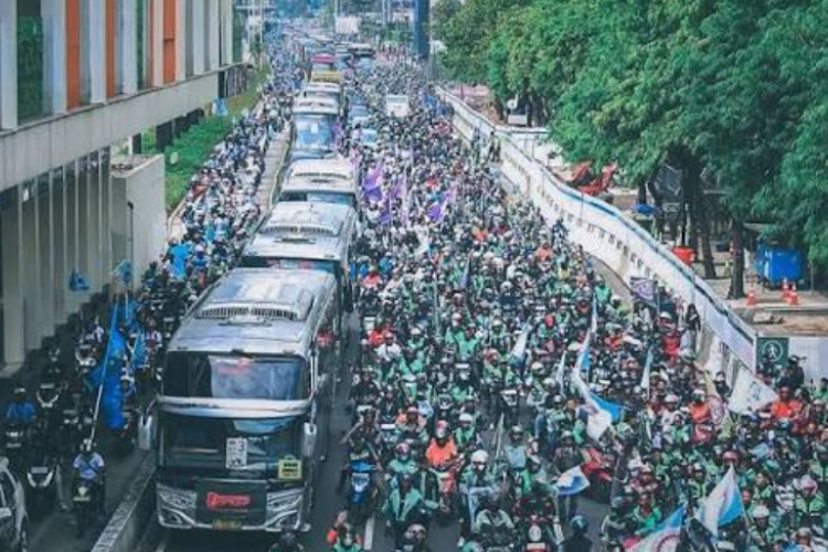  Polda Metro Jaya Persiapkan Rekayasa Lalu Lintas Guna Penerapan Demo Jakarta Hari Ini